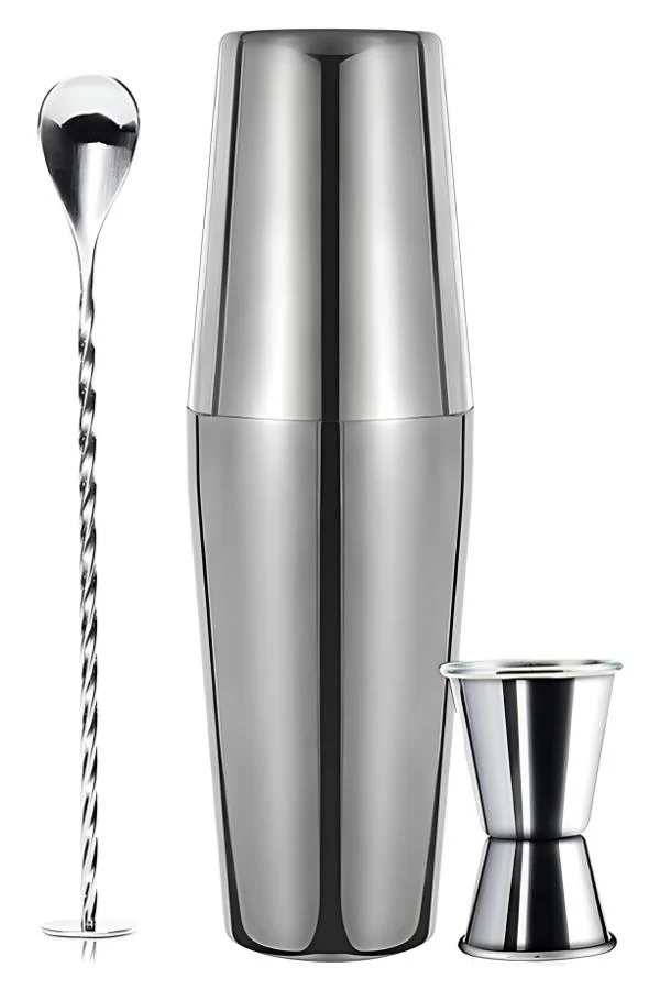 Vosco 3 Parça Avantajlı Kokteyl Set Boston Shaker (750ml)