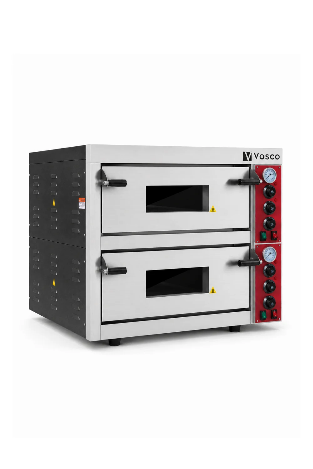Vosco Çift Katlı Pizza Fırını - 8 Pizza Kapasiteli Profesyonel Taş Tabanlı Pizza Fırını