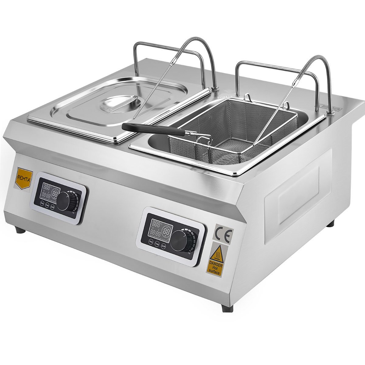 6+6 lt Elektrikli İndüksiyon Fritöz - WZ-TZ035x2 